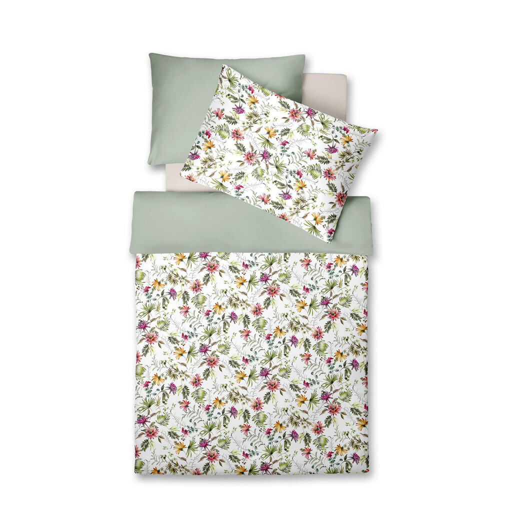 Fleuresse POSTEĽNÁ BIELIZEŇ, makosatén, oranžová, biela, svetložltá, tmavoružová, olivovozelená, 140/200 cm