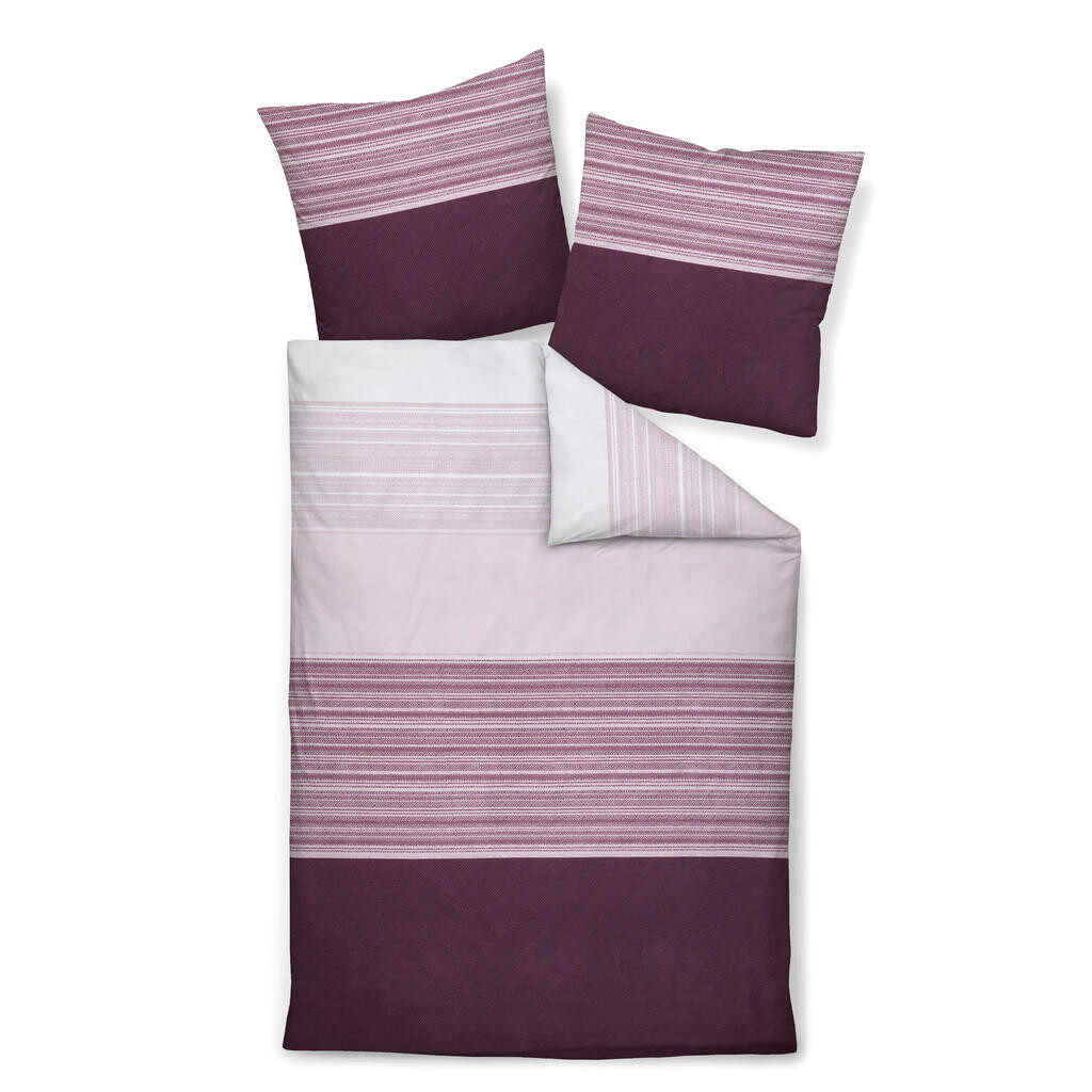 Janine POSTEĽNÁ BIELIZEŇ, makosatén, bobuľová, 140/200 cm