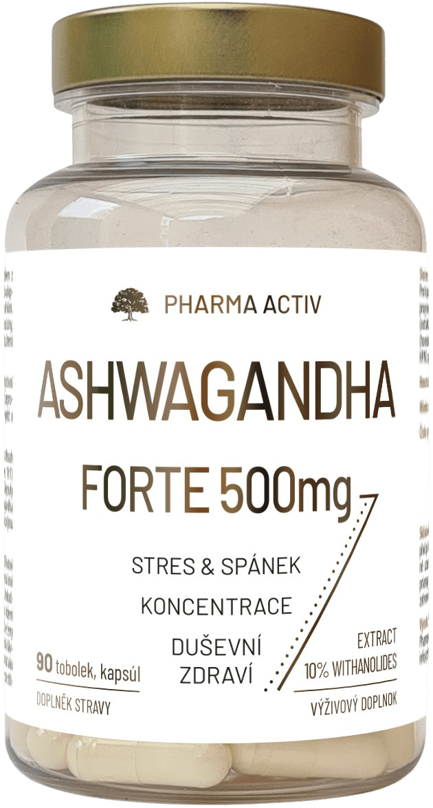 PHARMA ACTIV Ashwagandha Forte 500mg 90 tvrdých kapsúl