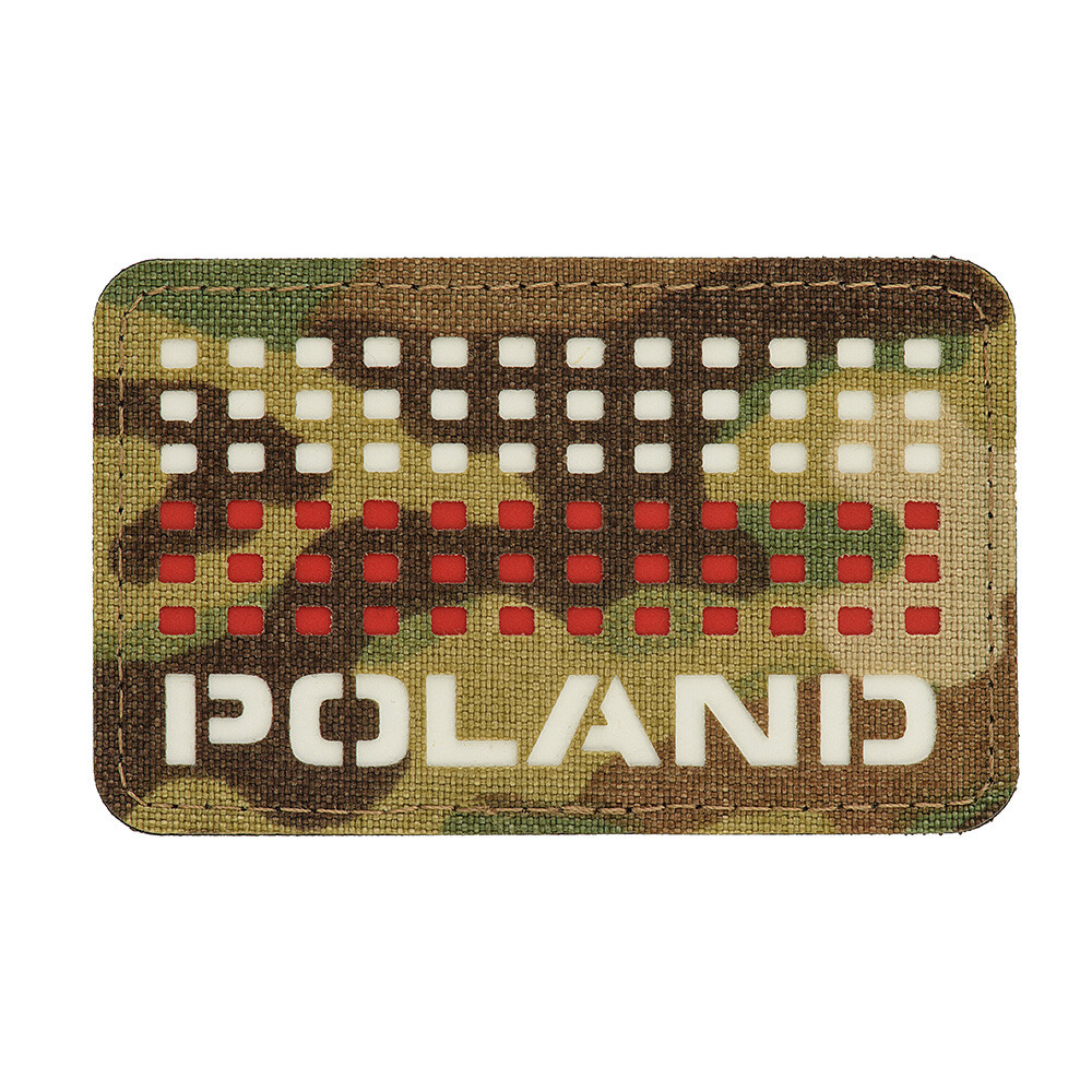 Nášivka M-Tac PL Flag Poland 5x8 - multicam