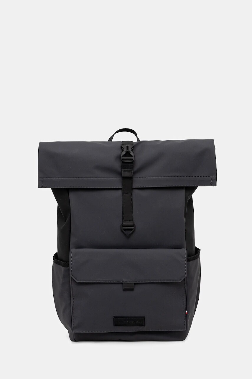 Ruksak Tommy Hilfiger pánsky, šedá farba, veľký, jednofarebný, AM0AM13644