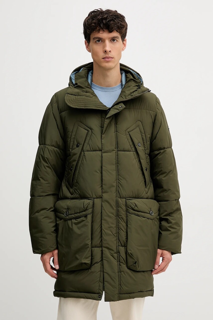 Bunda PS Paul Smith zelená farba, zimná, M2R-657Z-T22456