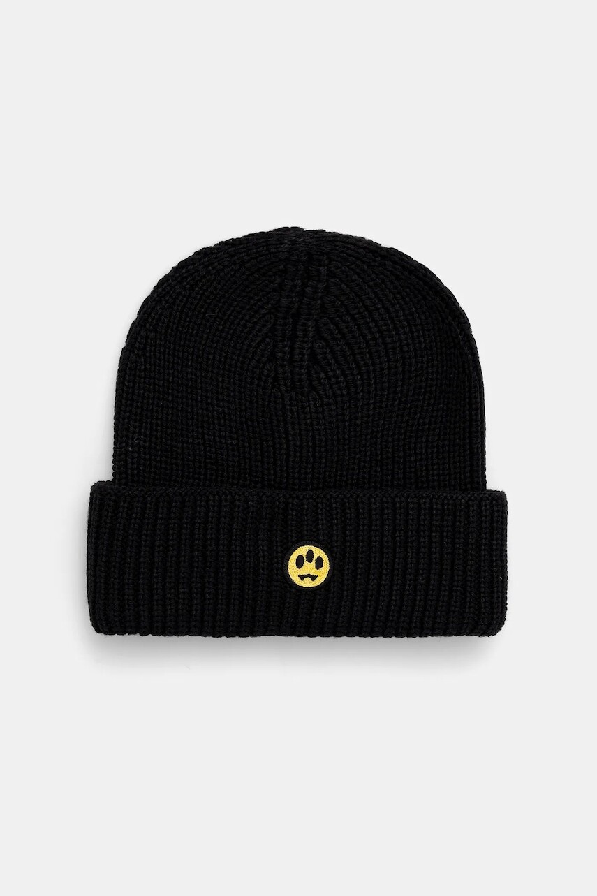 Čiapka s prímesou vlny Barrow čierna farba, F5BWUAHT094