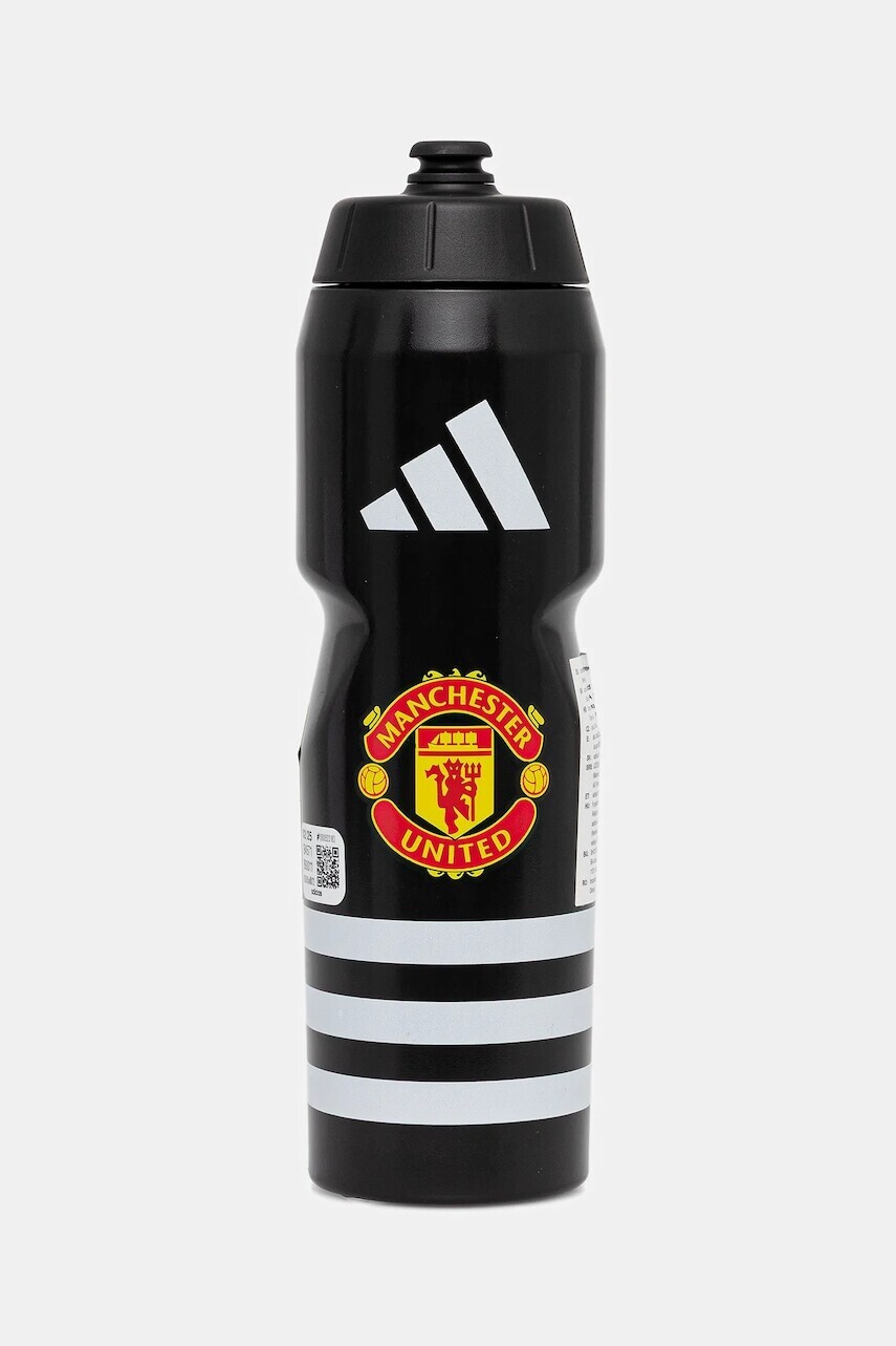 Fľaša adidas Performance MANCHESTER UNITED 750 ml čierna farba, IB4571