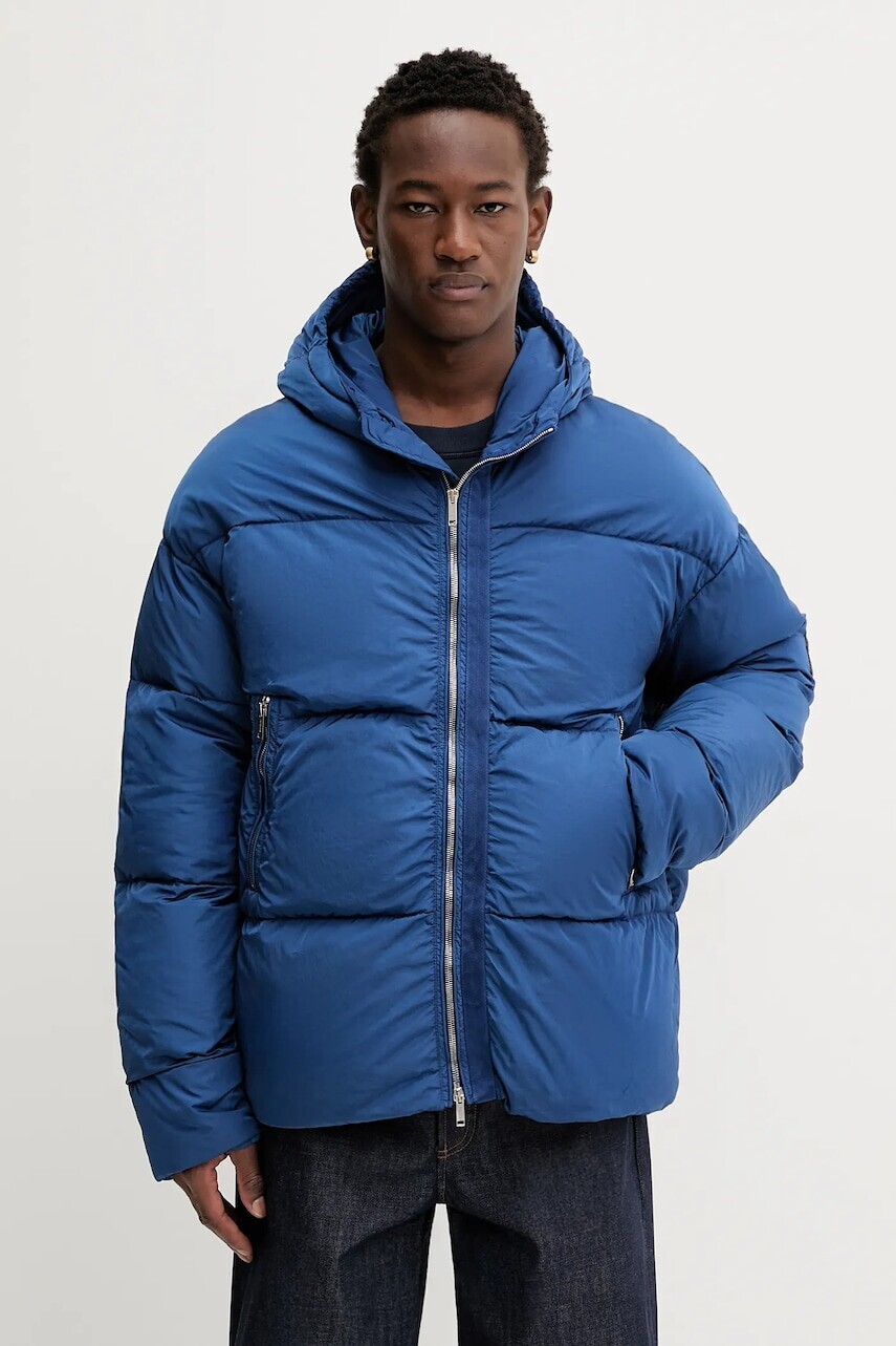 Páperová bunda Iceberg tmavomodrá farba, zimná, J110 5189
