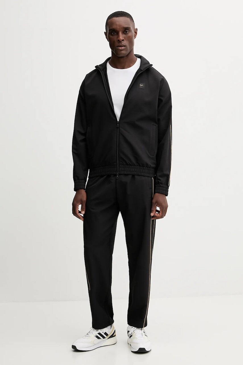 Tepláková súprava EA7 Emporio Armani čierna farba, AF16945.7M000785