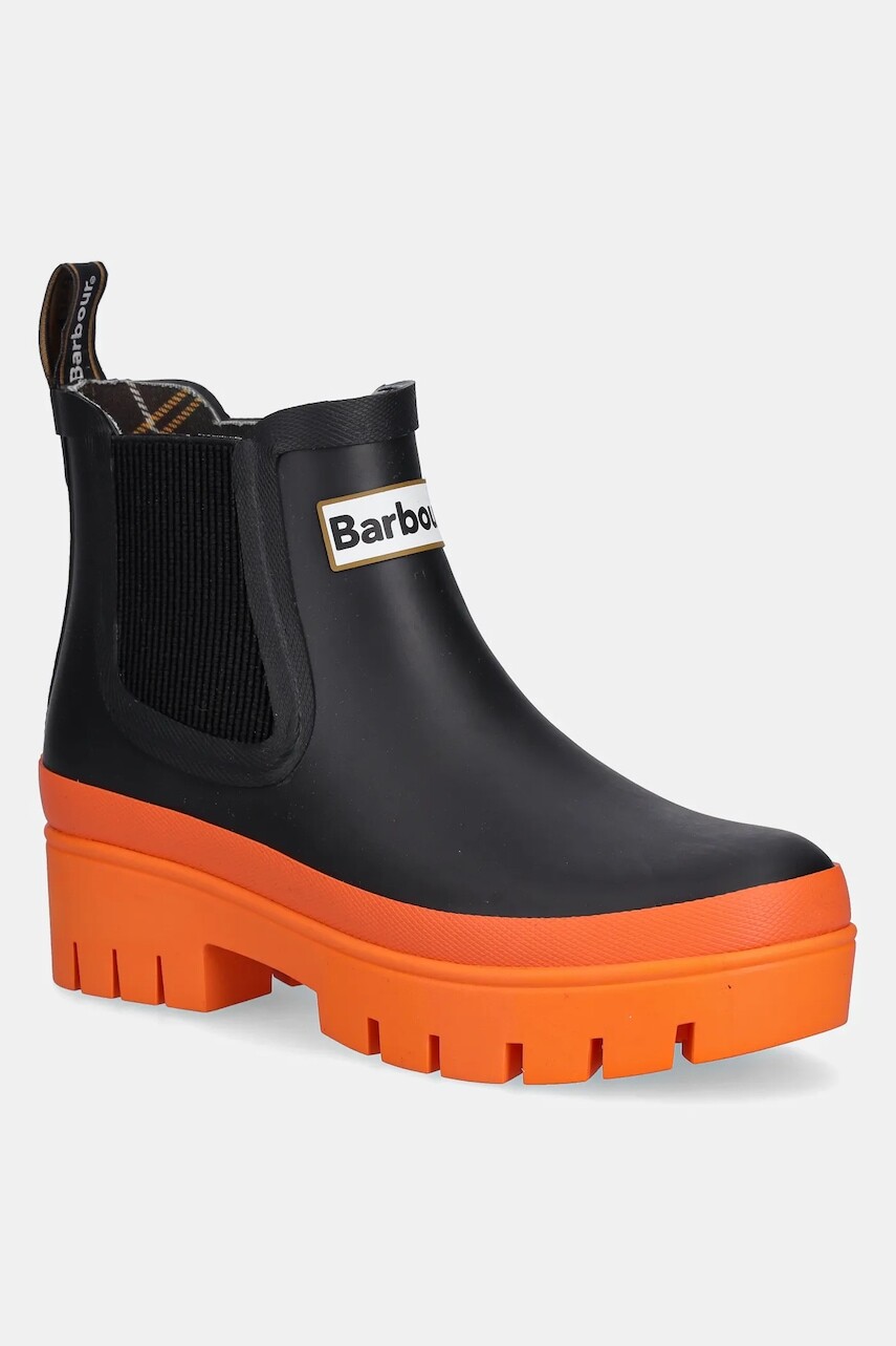 Gumáky Barbour Halton čierna farba, LRF0100BK71