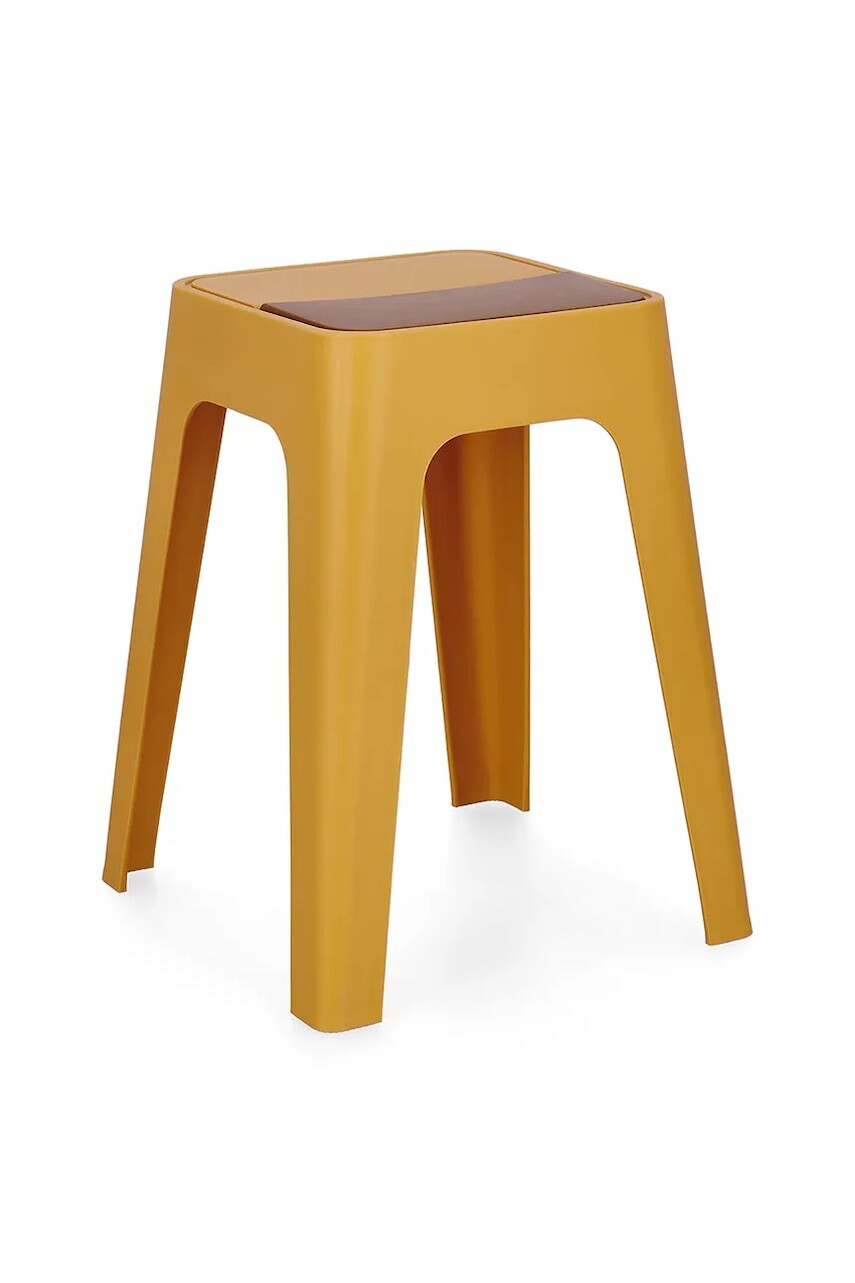 Stolík Bizzotto Hobbit 36,5 x 36,5 x 46,5 cm žltá farba