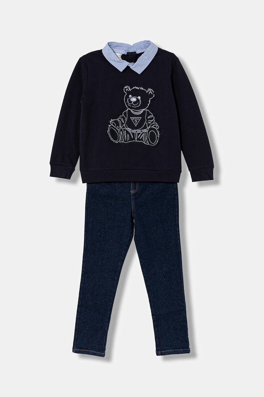 Detská súprava Guess tmavomodrá farba, N5BG15 KAX74