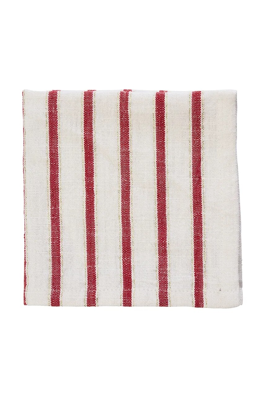 Sada bavlnených obrúskov Madam Stoltz 35 x 35 cm 4-pak červená farba