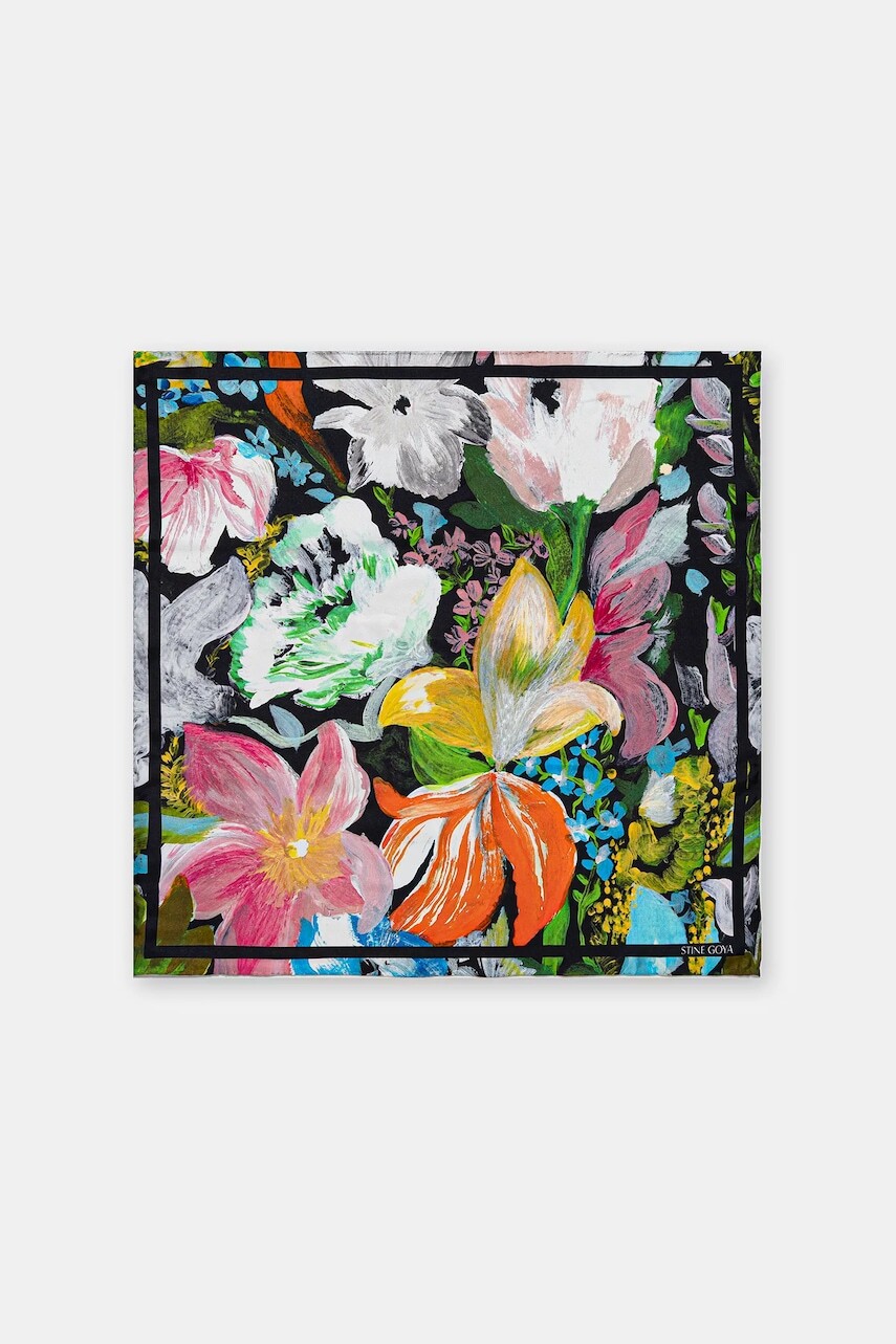 Hodvábna šatka Stine Goya viac farieb, vzorovaná, SG-AW25-A010-2287