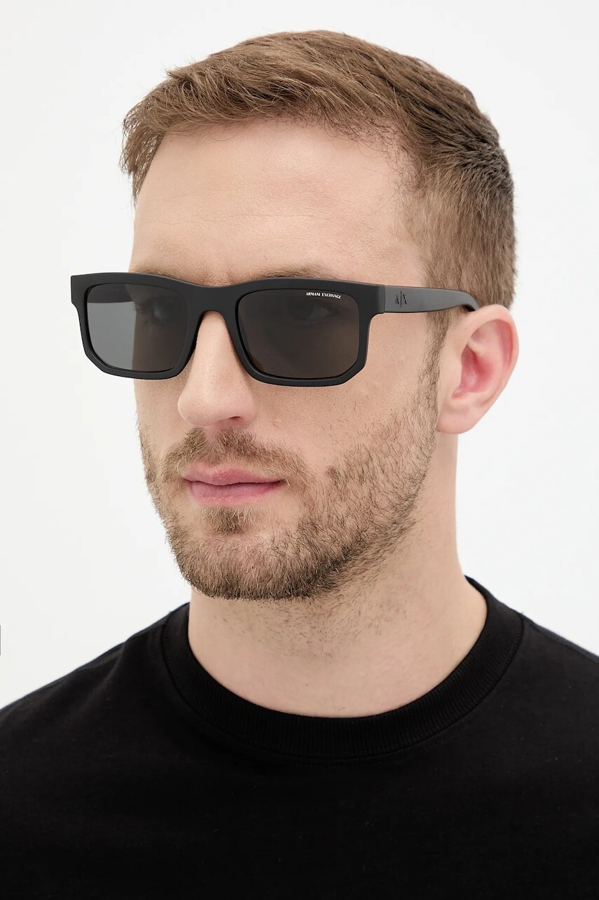 Slnečné okuliare Armani Exchange čierna farba, 0AX4165S