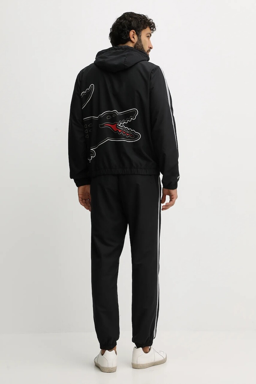 Tepláková súprava Lacoste čierna farba, WH7402