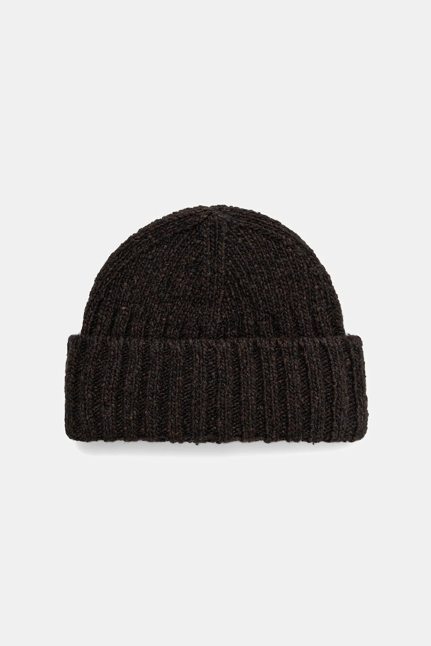 Čiapka s prímesou vlny Marc O'Polo hnedá farba, 530510901052