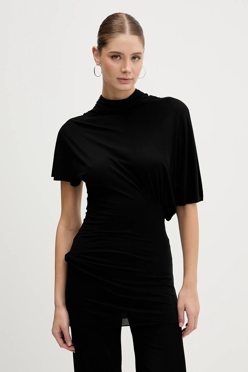 Blúzka Rick Owens Lilies Lilith čierna farba, jednofarebná, LI02E3205.RV