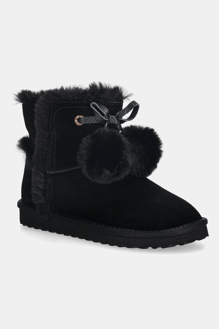 Semišové snehule Liu Jo JIL 05 čierna farba, SF5101PX00222222