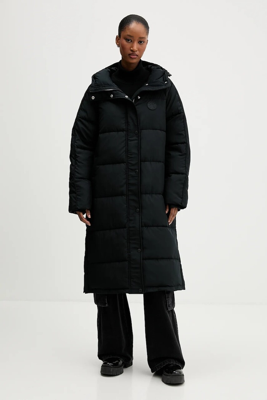 Bunda Converse čierna farba, zimná, CVW5J004