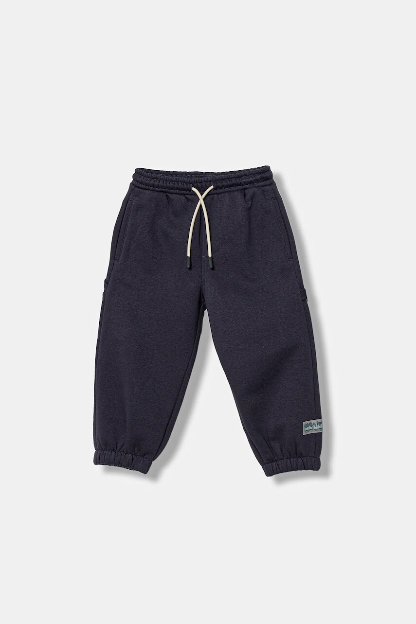 Detské tepláky United Colors of Benetton tmavomodrá farba, jednofarebná, 3YBPGF059