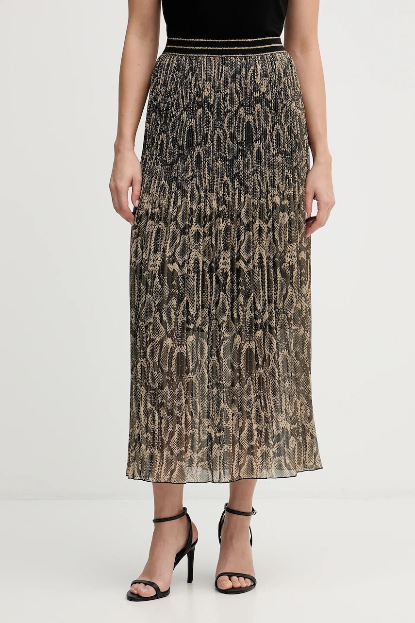 Sukňa Marc Aurel zelená farba, maxi, áčkový strih, 2200-1013-93490