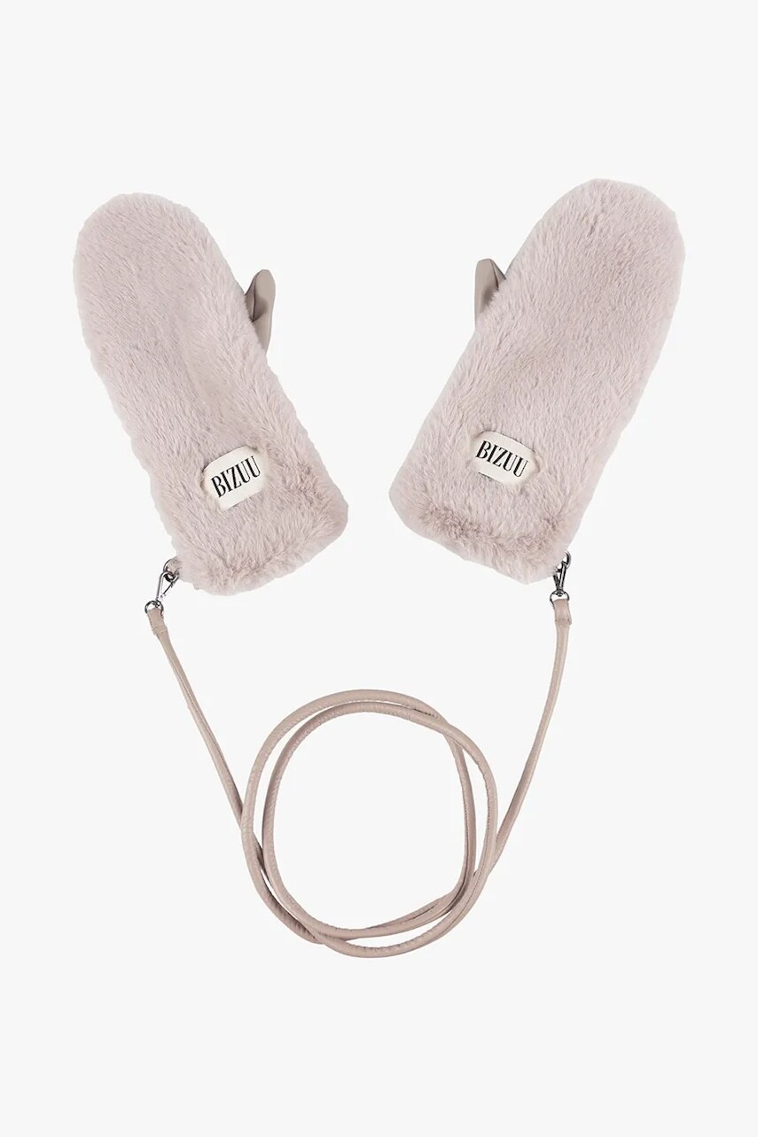 Rukavice Bizuu ROKKA béžová farba, ROKKA BEŻOWY