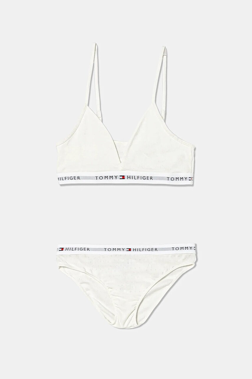 Detský komplet spodnej bielizne Tommy Hilfiger 2-pak biela farba, UG0UG00812