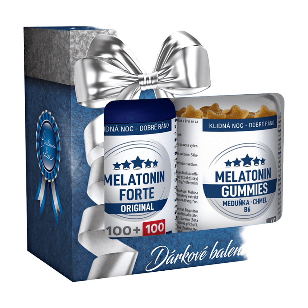 CLINICAL Melatonín Forte 200 tabliet+Gummies 60 pektínových cukríkov