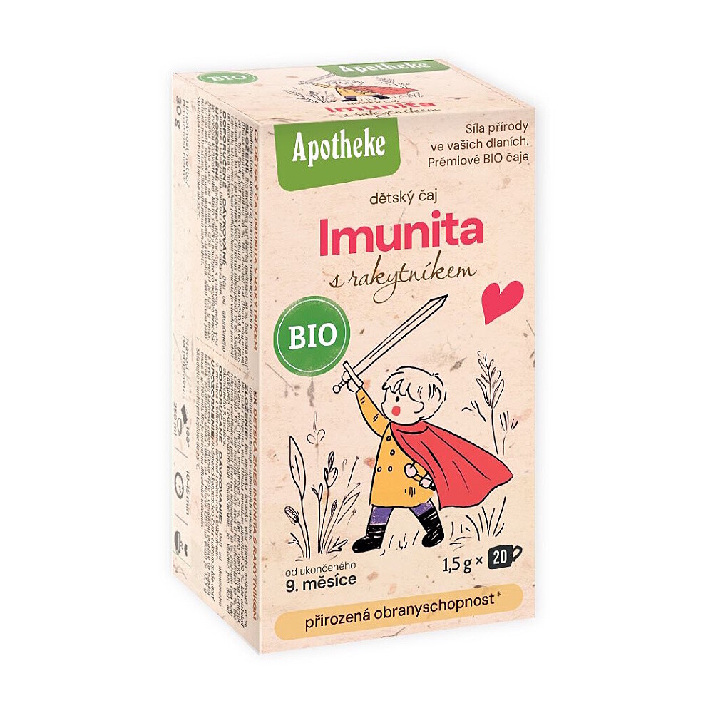 APOTHEKE Detský čaj Imunita rakytník BIO 20 sáčkov