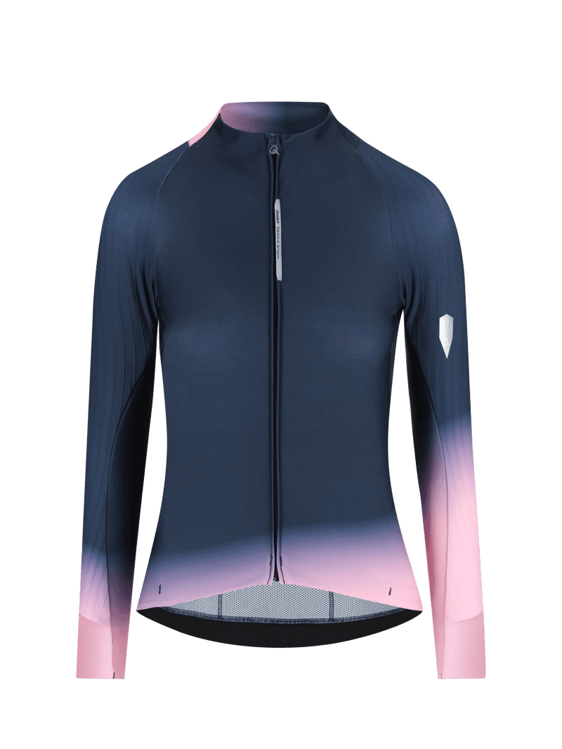 Cyklistický dres Q36.5 Gregarius Hybrid Collar fade long sleeve