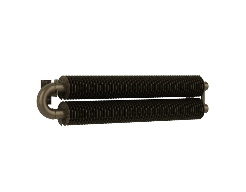 DK ISAN Spiral RAO2-W 57/137 282x1500 radiátor na stenu Čierny samet S40