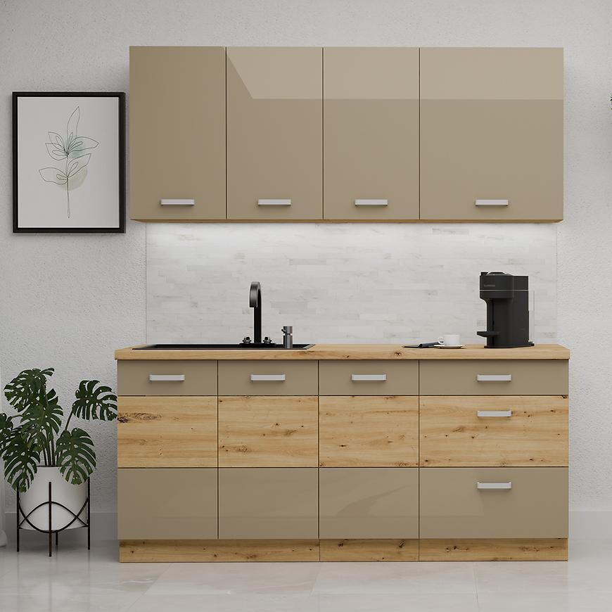 Kuchynská Linka Artisan Cappuccino 180 cm bez pracovnej dosky
