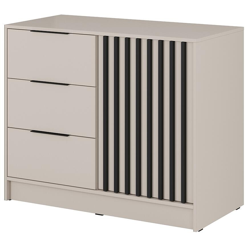 Komoda Nelly 2D Kašmír/čierny pop