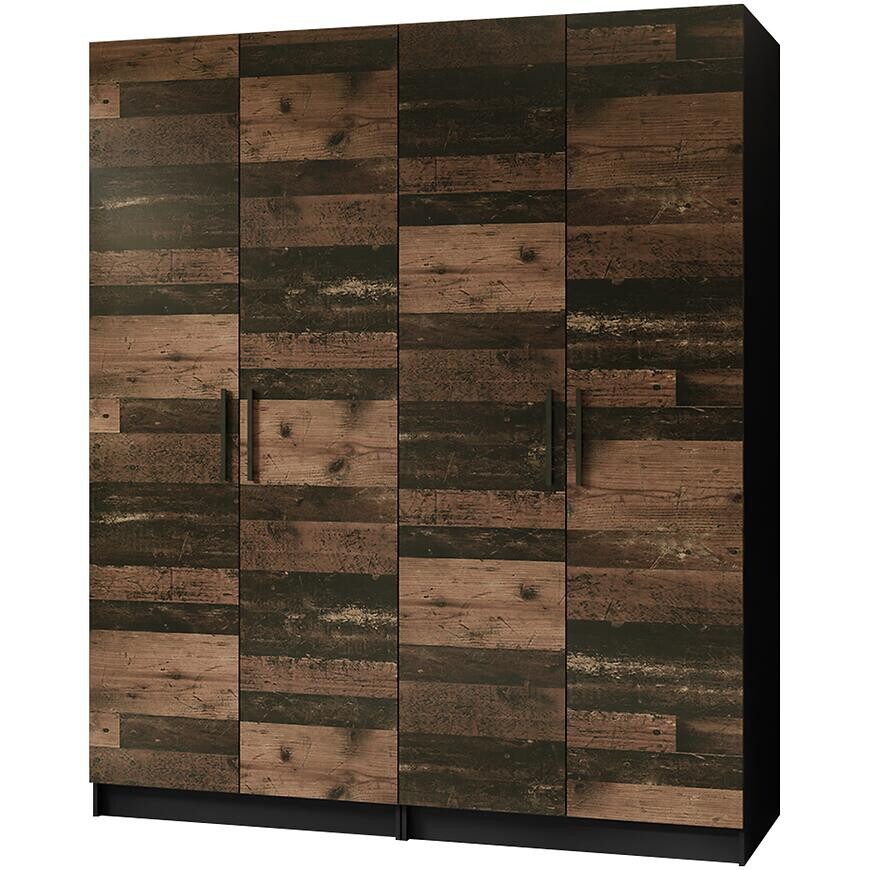 Skriňa X2 Gold 2d Čierna/Old Style