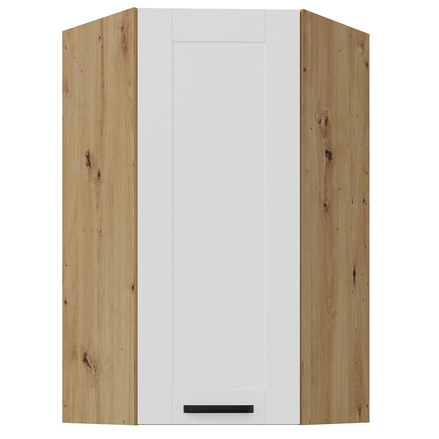 Skrinka do kuchyne Luna biely matná/artisan 60x60 GN-108 1F (45°)