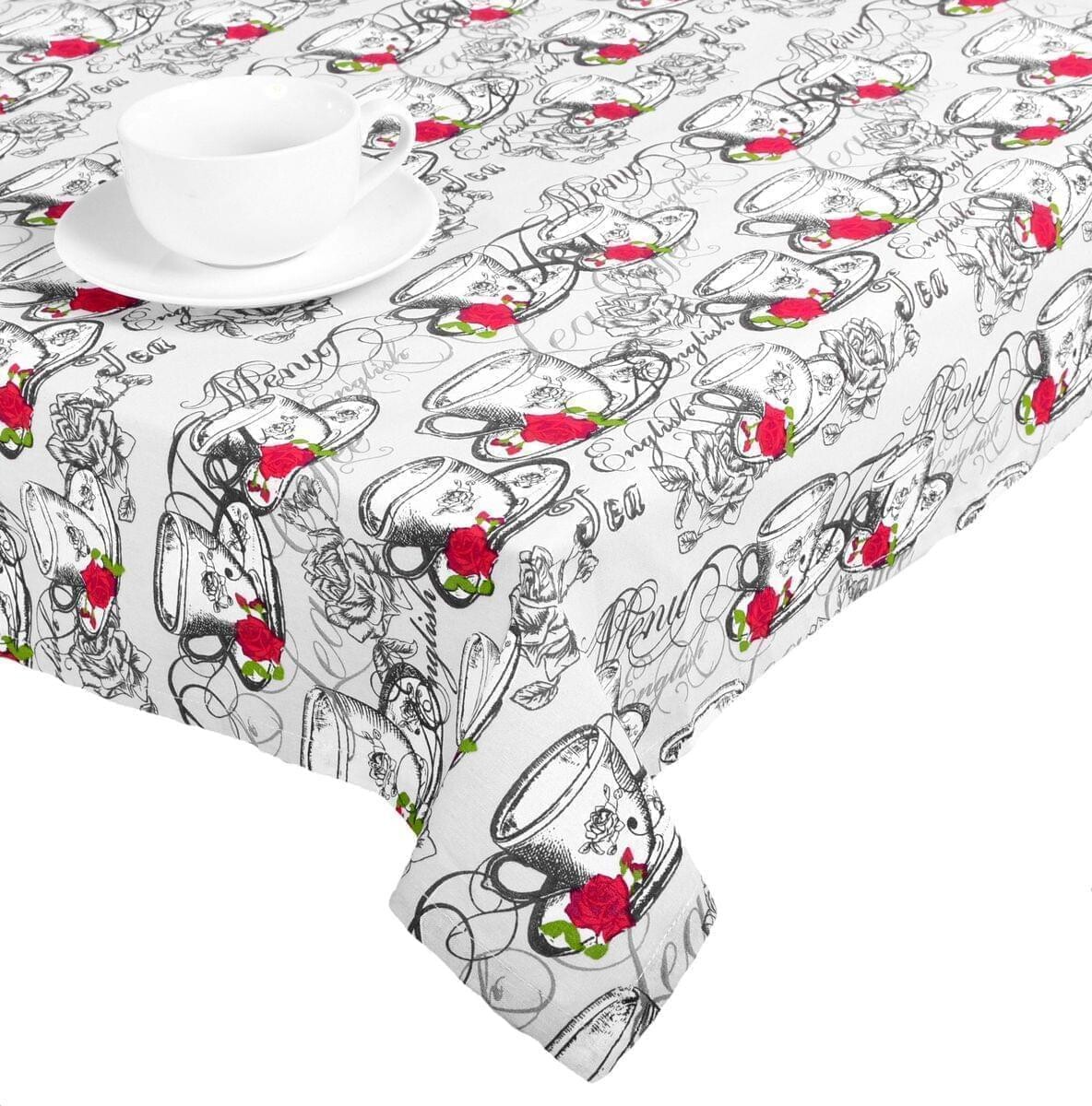 Obrus bavlnený, Ruža