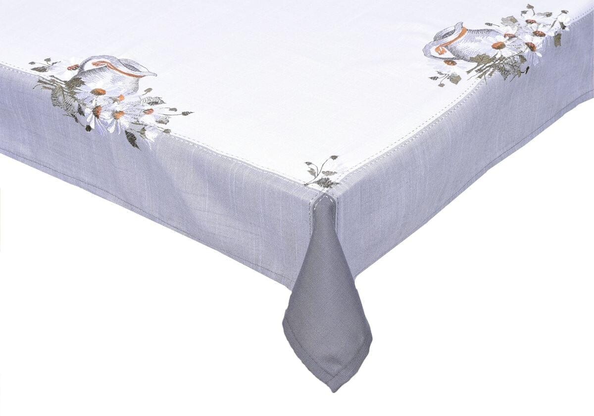 Obrus celoročný, Džbánok, bielo-sivý