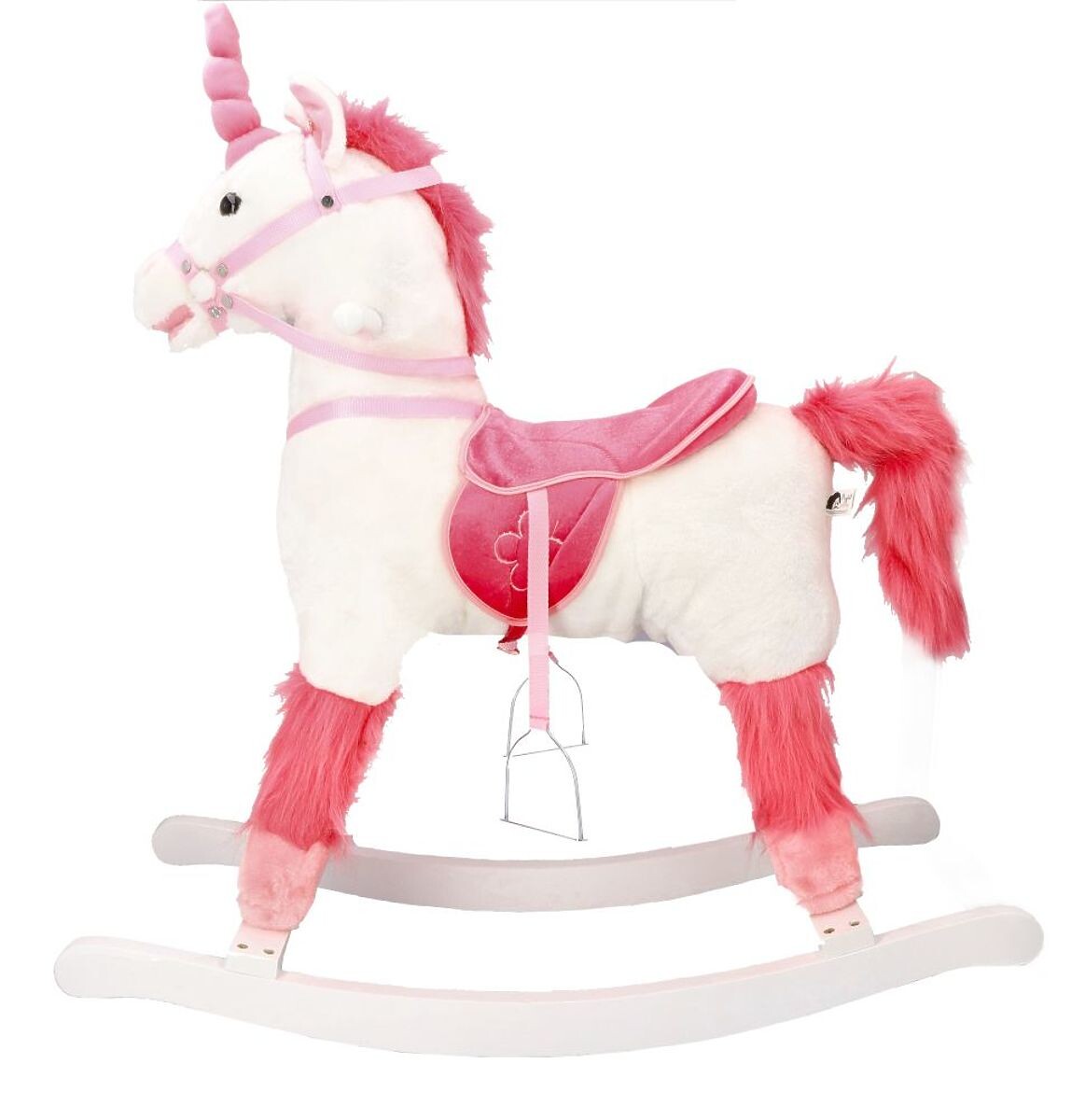 Interaktívny hojdací kôň biely jednorožec
