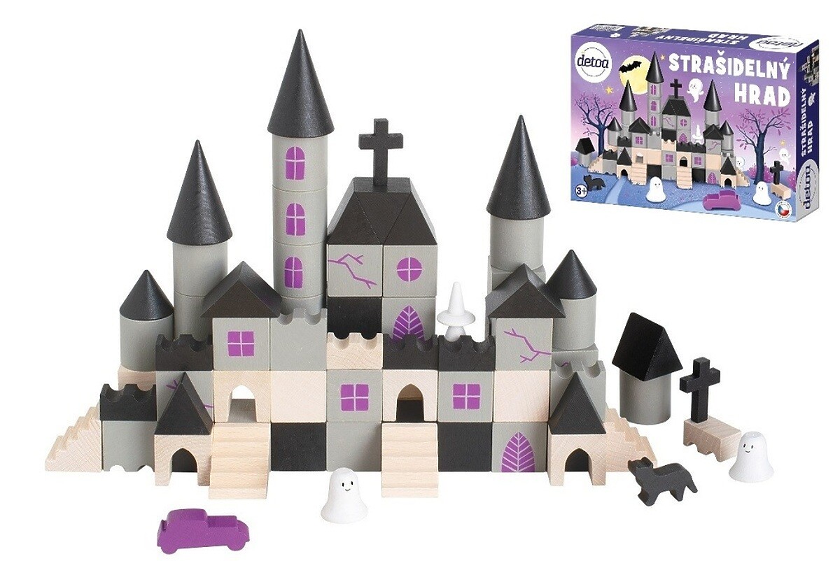 Detoa Drevená stavebnica Strašidelný hrad