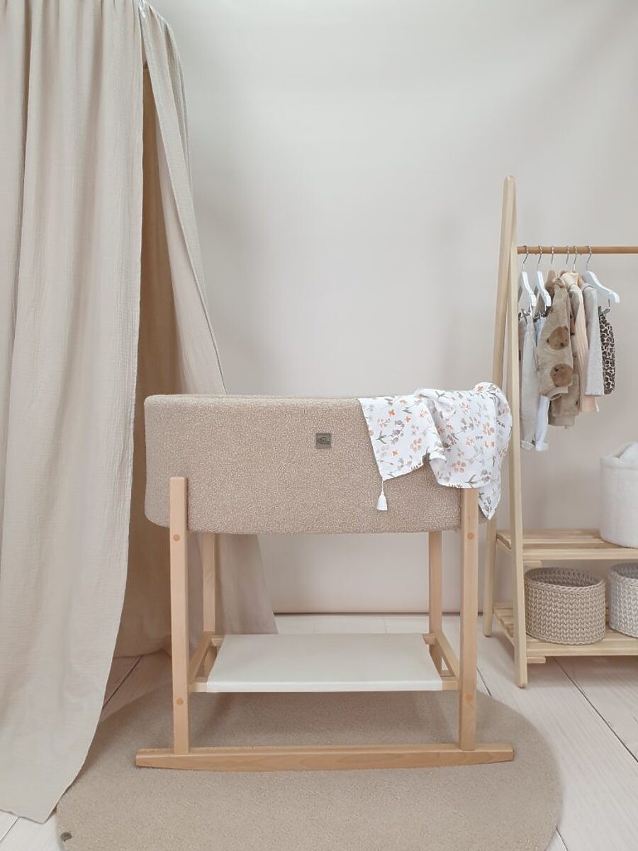 Ourbaby fabric beige sleeping basket 40877-0