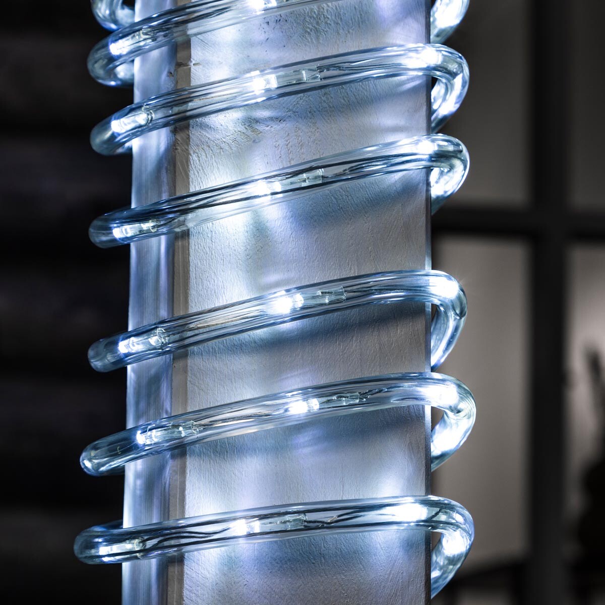 Svetelná reťaz LED, studená biela, 6 m