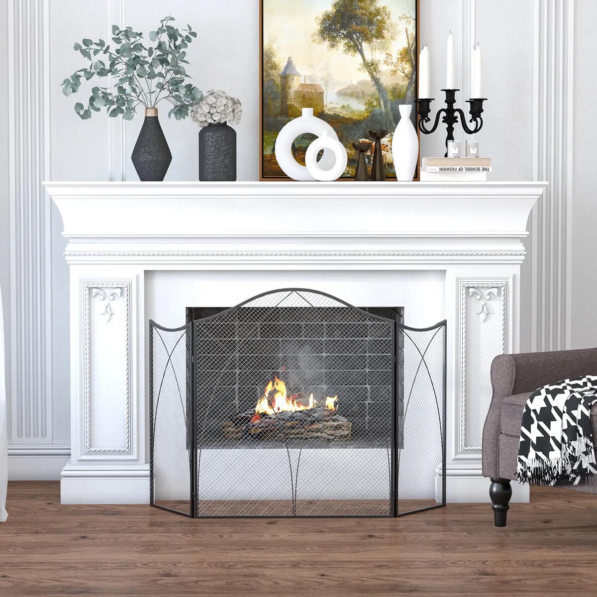 Krbová zábrana, vzorovaná