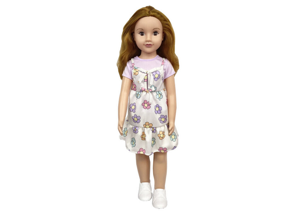 Bábika chodiaca kvetinkové šaty 70cm