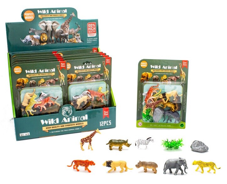 Divoké zvieratká sada figúrok 10ks