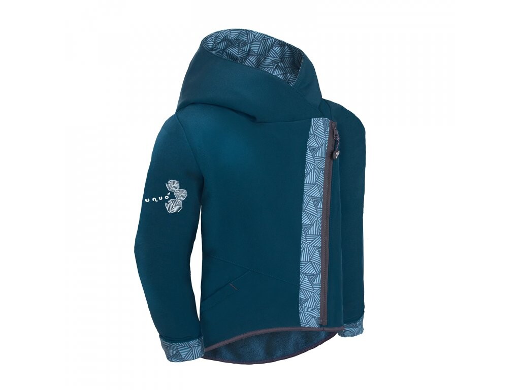 Unuo Unuo, Detská softshellová bunda s fleecom Cross, Kobaltová, Sharp chlapec Veľkosť: 134/140 8596227080960