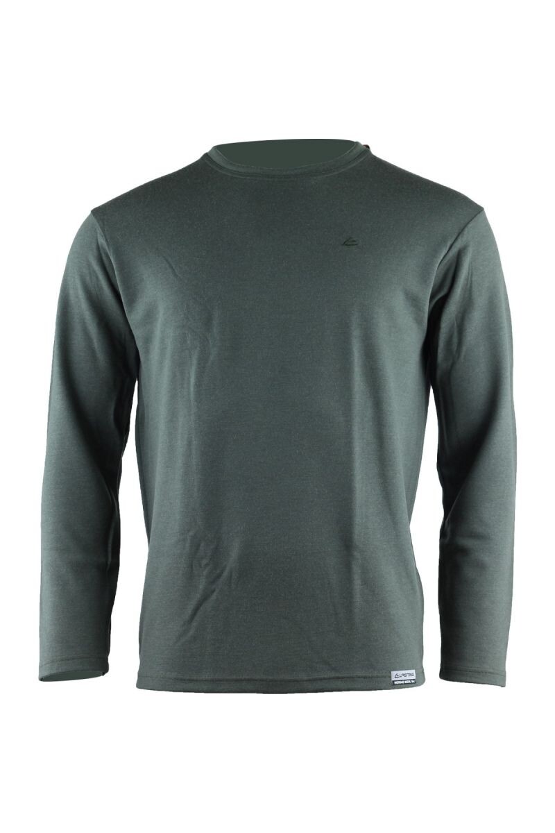 Lasting pánska merino mikina WOLK 6262 zelená Veľkosť: XXL 8596445011067