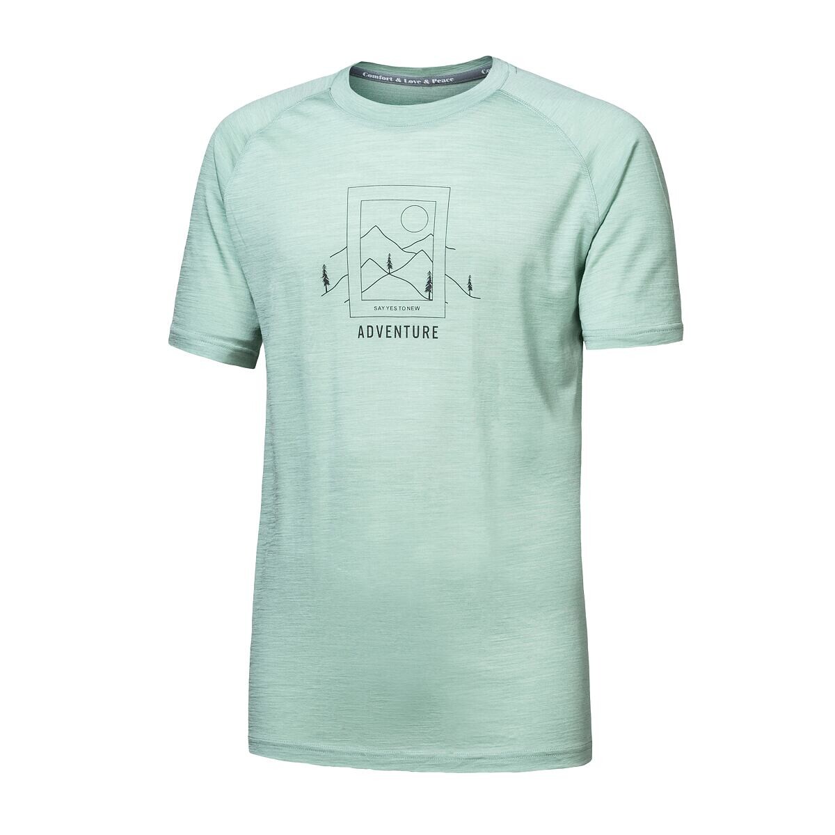 SENSOR MERINO AIR SAY YES pánske tričko kr.rukáv basil green Veľkosť: S