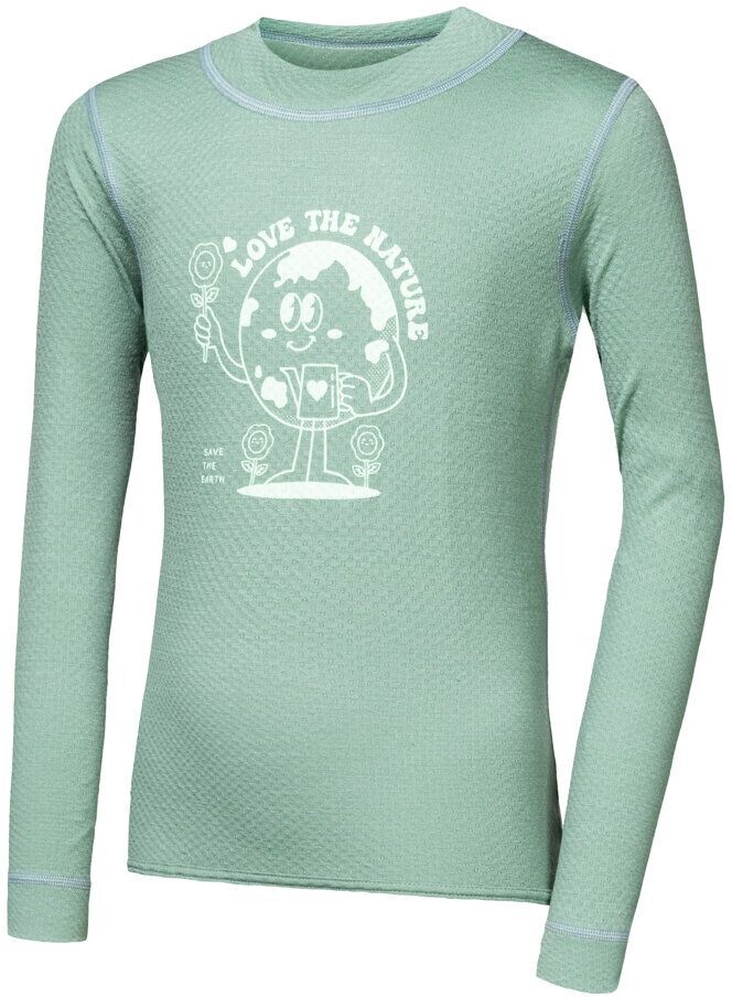 SENSOR MERINO DF PLANET detské tričko dl.rukáv basil green Veľkosť: 90