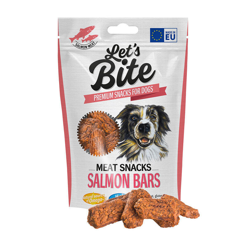 Let’s Bite Meat Snacks. Salmon Bars 80g