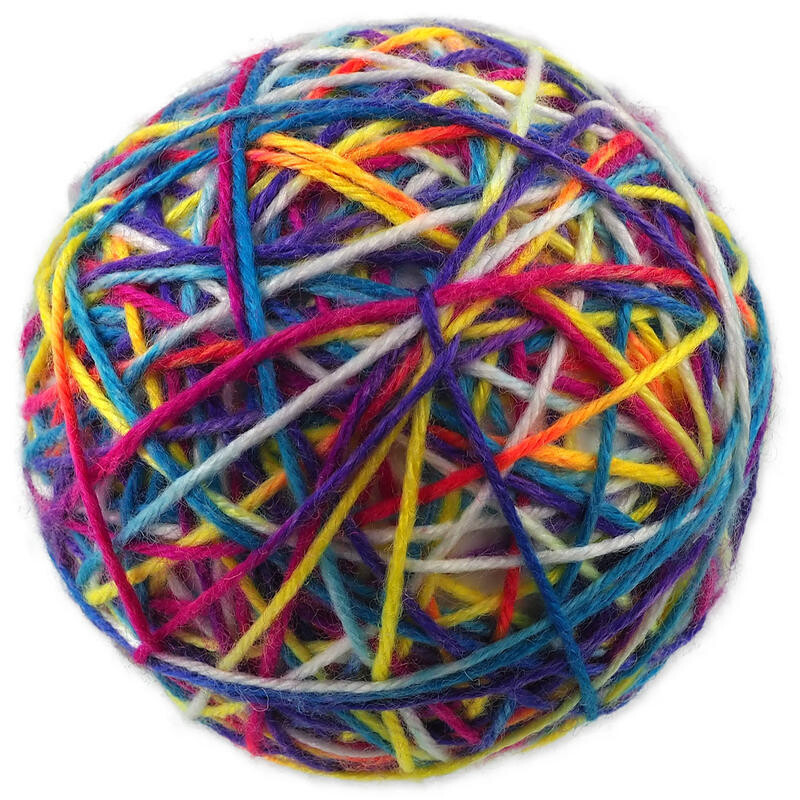 Hračka MAGIC CAT Barevné klubko 9,5 cm 1ks