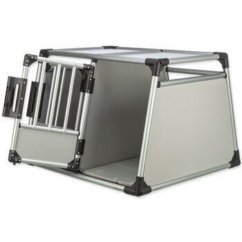 Přepravka hliník stříbrno-šedá