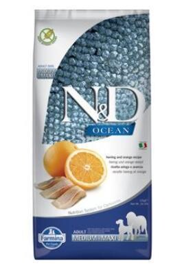 N&D OCEAN DOG Adult M/L Herring & Orange